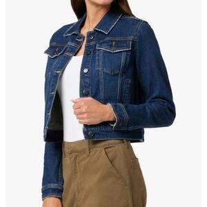 Joe’s Jeans The Cropped Denim Jacket Size Large Dalia Jean NEW